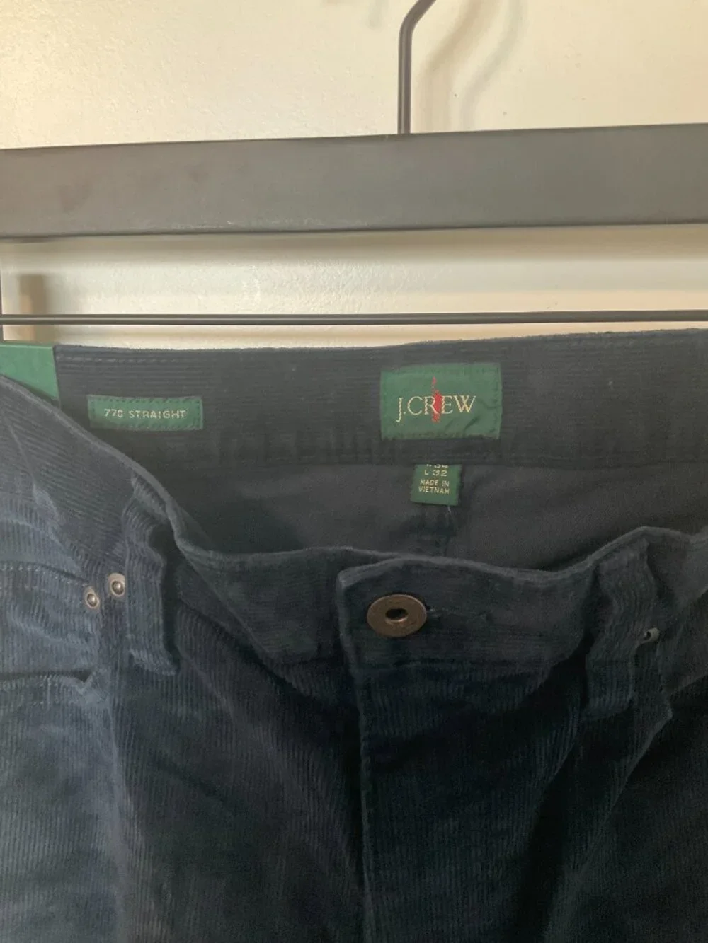 J Crew 77 Straight-fit five-pocket pant in stretch corduroy. 34x32